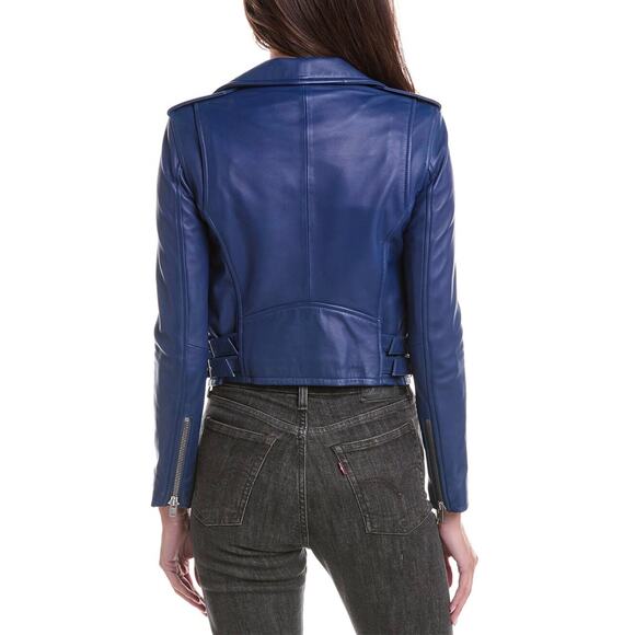 IRO Ashville Lambskin Leather Jacket $1200 size 36/4 US - Picture 2 of 12